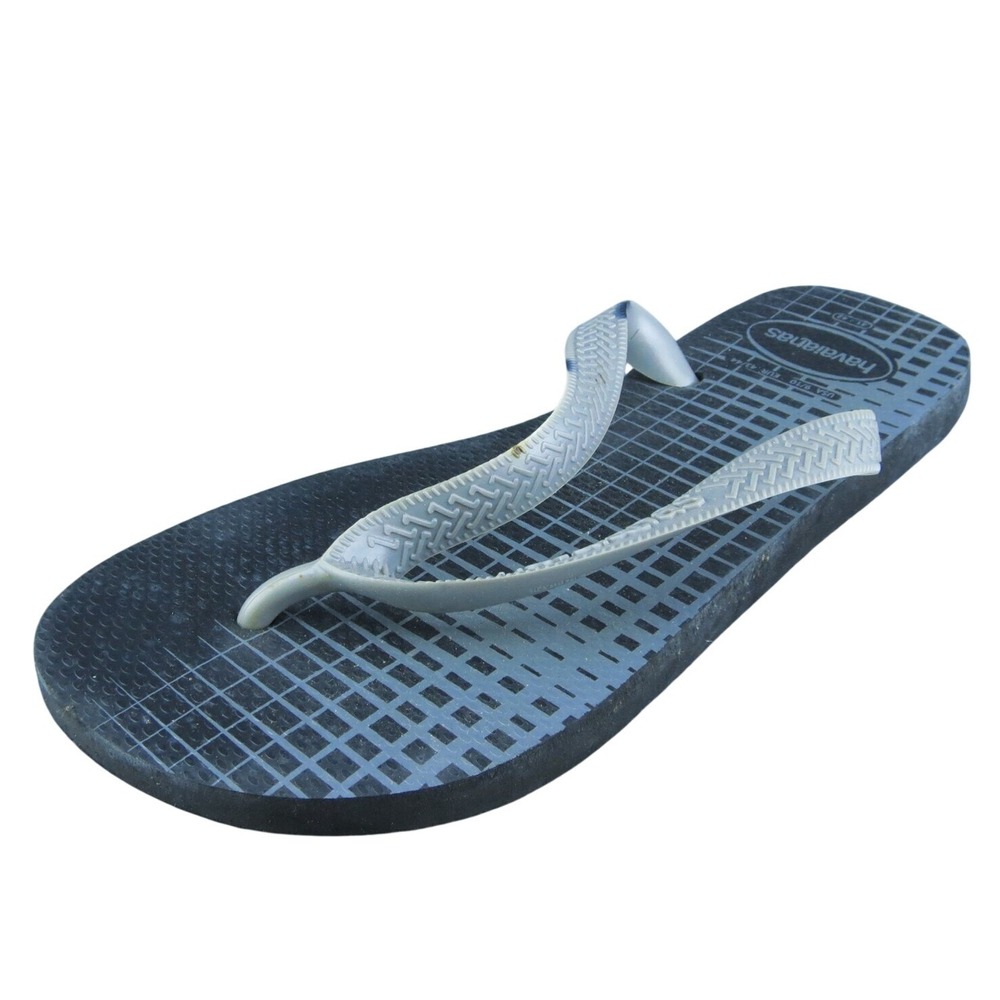Havaianas Women Flip Flop Sandal Shoes Gray Synthetic Size 9-10 Medium